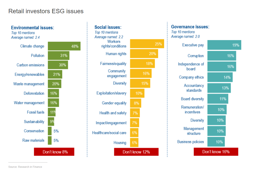 Retail Investor ESG Issues